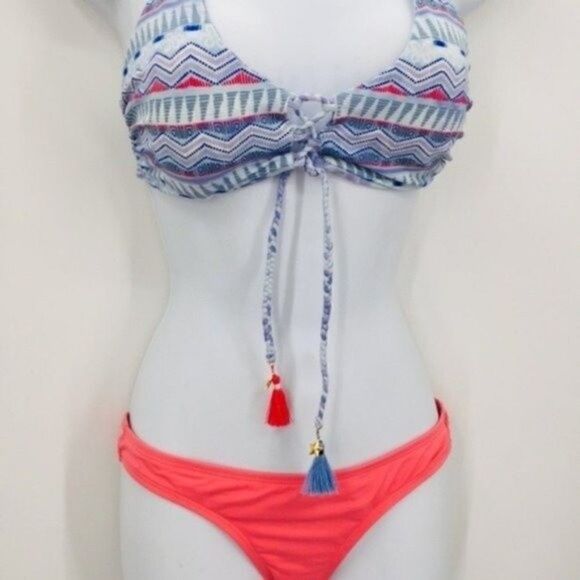 LSpace reversible top tie dye blue and bottoms XS BoxA - Picture 7 of 13